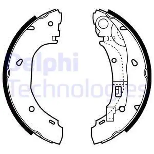 комплект спирачна челюст DELPHI LS1925