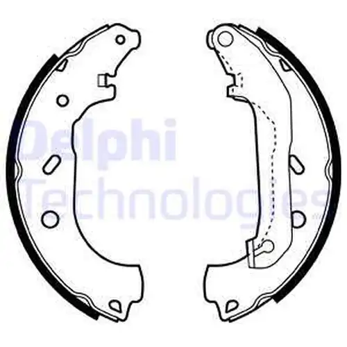 комплект спирачна челюст DELPHI LS1940