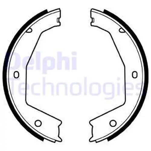 комплект спирачна челюст, ръчна спирачка DELPHI LS1954