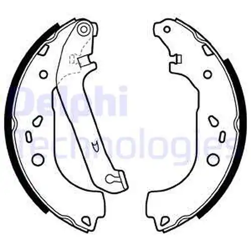 комплект спирачна челюст DELPHI LS1983