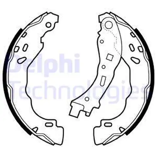 комплект спирачна челюст DELPHI LS2065