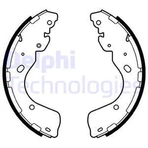 комплект спирачна челюст DELPHI LS2080