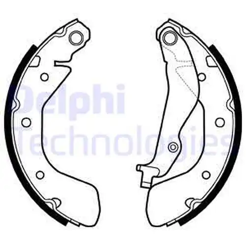 комплект спирачна челюст DELPHI LS2134