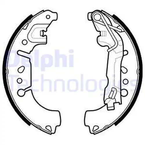 комплект спирачна челюст DELPHI LS2135