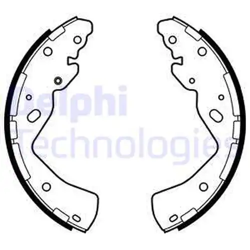 комплект спирачна челюст DELPHI LS2143