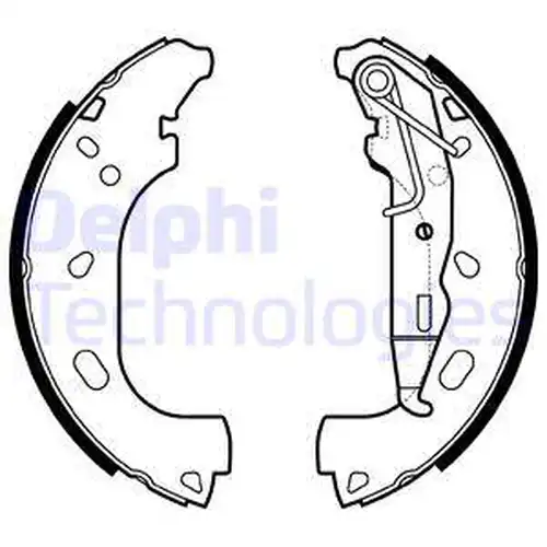 комплект спирачна челюст DELPHI LS2167