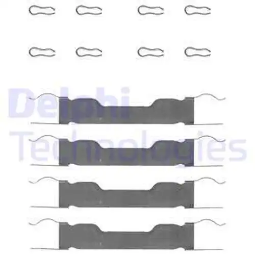 комплект принадлежности, дискови накладки DELPHI LX0005