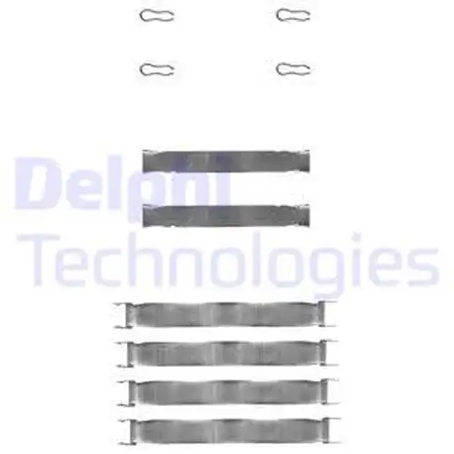 комплект принадлежности, дискови накладки DELPHI LX0019