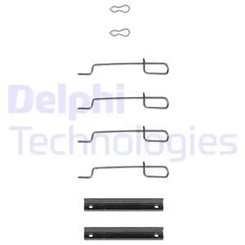 комплект принадлежности, дискови накладки DELPHI LX0044