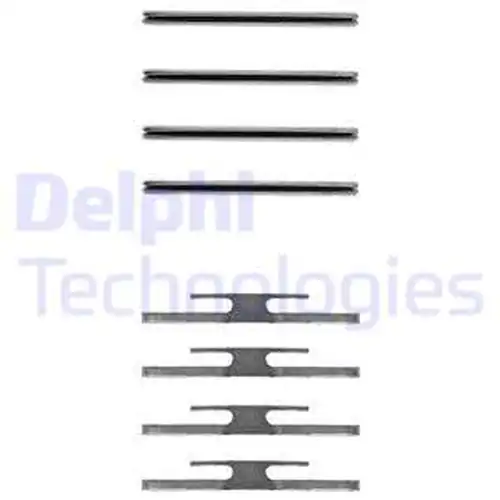 комплект принадлежности, дискови накладки DELPHI LX0055