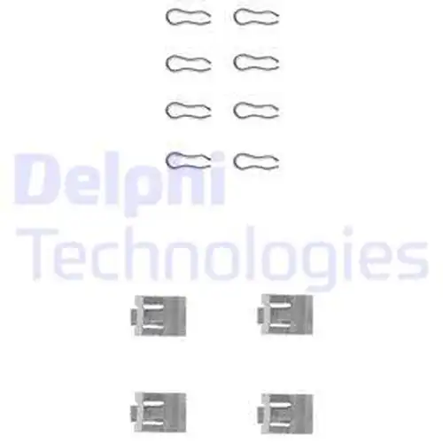 комплект принадлежности, дискови накладки DELPHI LX0075