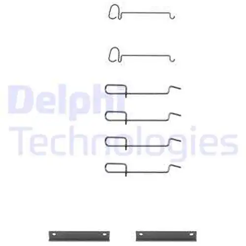 комплект принадлежности, дискови накладки DELPHI LX0080