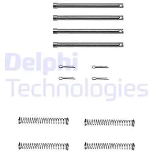 комплект принадлежности, дискови накладки DELPHI LX0097