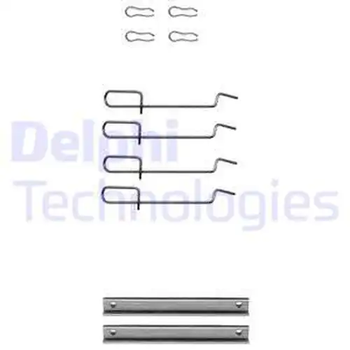 комплект принадлежности, дискови накладки DELPHI LX0113