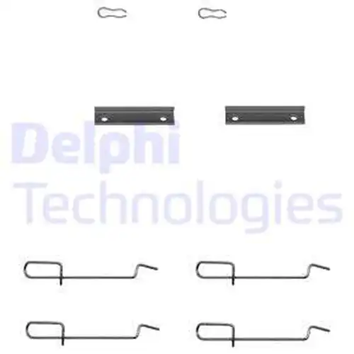 комплект принадлежности, дискови накладки DELPHI LX0142