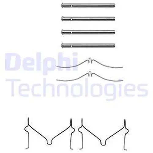 комплект принадлежности, дискови накладки DELPHI LX0143