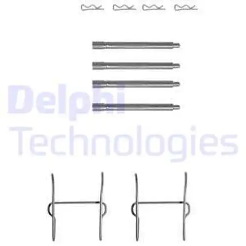 комплект принадлежности, дискови накладки DELPHI LX0154