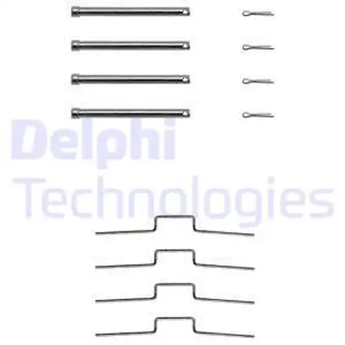 комплект принадлежности, дискови накладки DELPHI LX0165