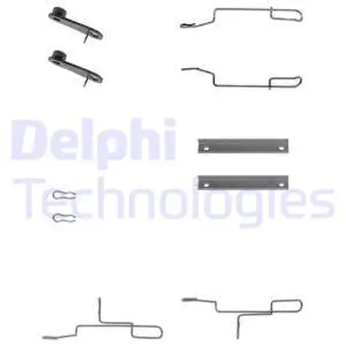 комплект принадлежности, дискови накладки DELPHI LX0168