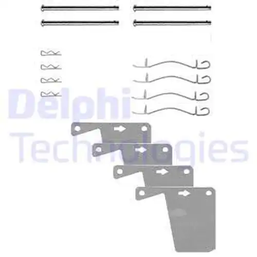комплект принадлежности, дискови накладки DELPHI LX0174