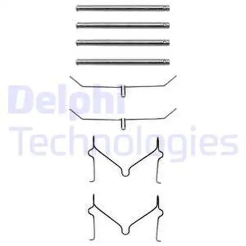 комплект принадлежности, дискови накладки DELPHI LX0182