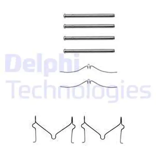 комплект принадлежности, дискови накладки DELPHI LX0211