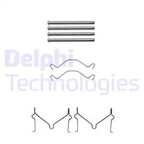 комплект принадлежности, дискови накладки DELPHI LX0306