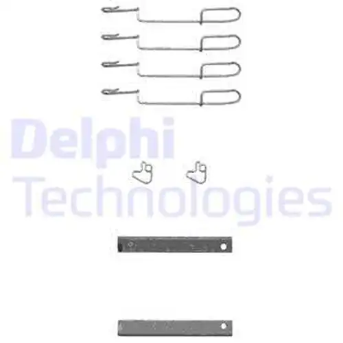 комплект принадлежности, дискови накладки DELPHI LX0347