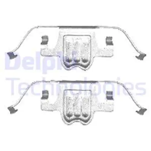 комплект принадлежности, дискови накладки DELPHI LX0406