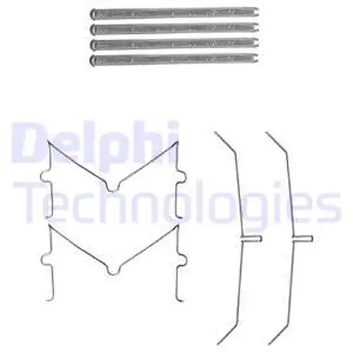 комплект принадлежности, дискови накладки DELPHI LX0637