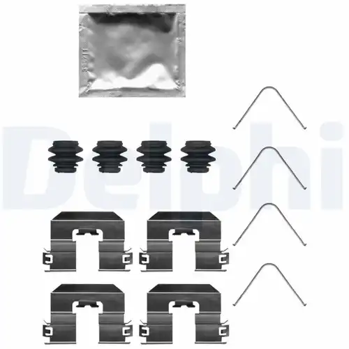 комплект принадлежности, дискови накладки DELPHI LX0746
