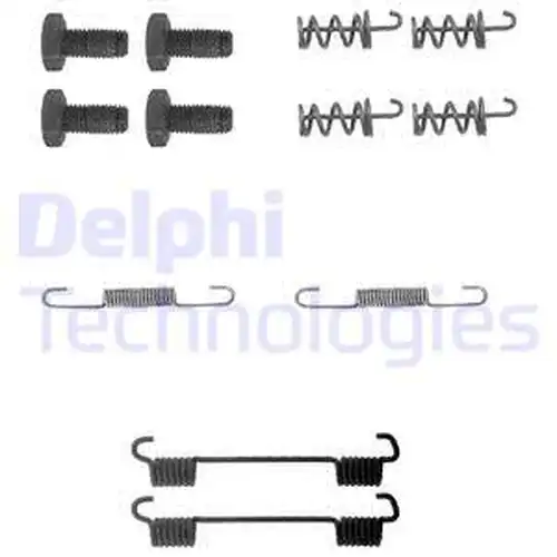 комплект принадлежности, челюсти за ръчна спирачка DELPHI LY1104