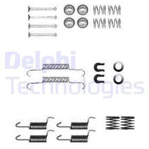 комплект принадлежности, челюсти за ръчна спирачка DELPHI LY1367