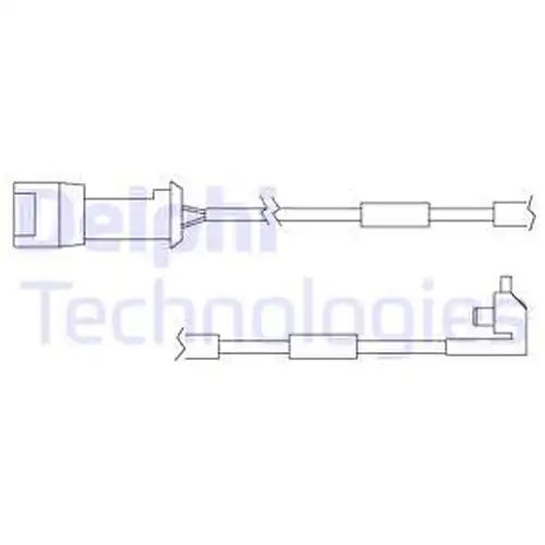 предупредителен контактен сензор, износване на накладките DELPHI LZ0104