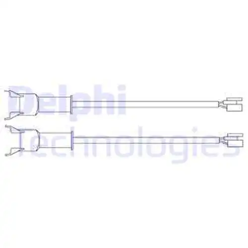 предупредителен контактен сензор, износване на накладките DELPHI LZ0121