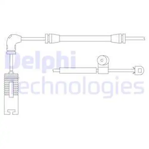 предупредителен контактен сензор, износване на накладките DELPHI LZ0150