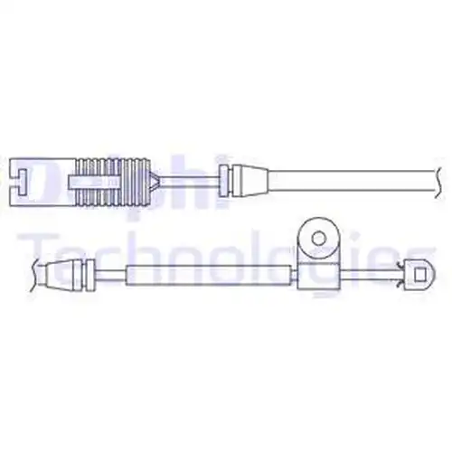 предупредителен контактен сензор, износване на накладките DELPHI LZ0158