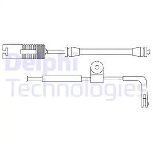 предупредителен контактен сензор, износване на накладките DELPHI LZ0159