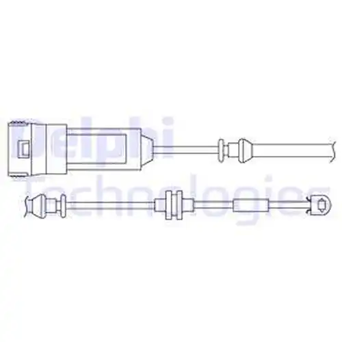 предупредителен контактен сензор, износване на накладките DELPHI LZ0166