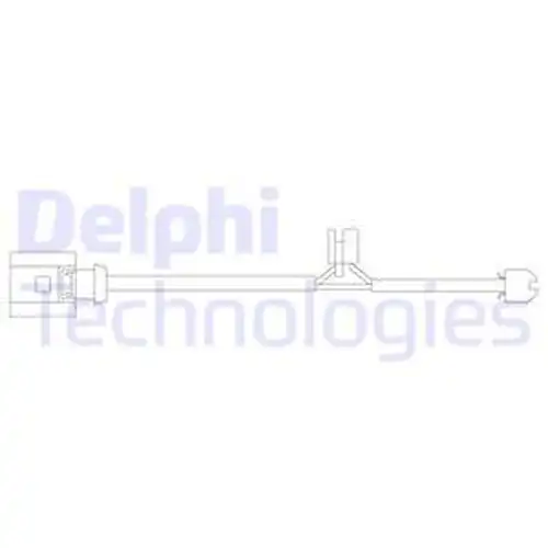 предупредителен контактен сензор, износване на накладките DELPHI LZ0209