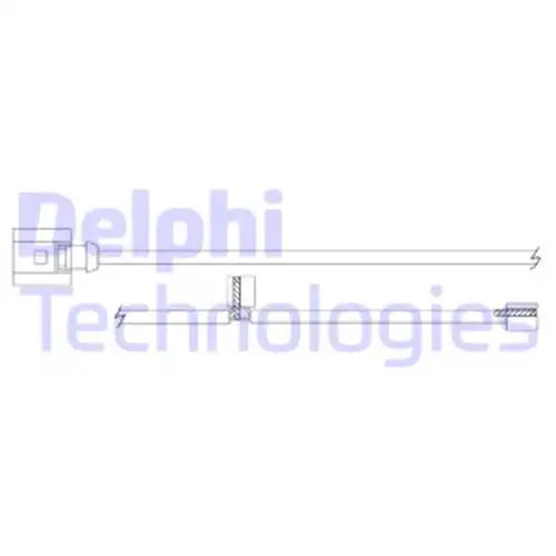 предупредителен контактен сензор, износване на накладките DELPHI LZ0301