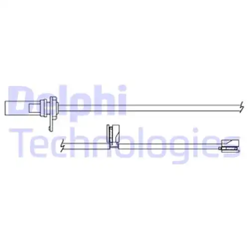 предупредителен контактен сензор, износване на накладките DELPHI LZ0305