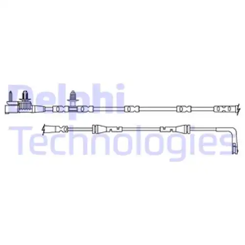предупредителен контактен сензор, износване на накладките DELPHI LZ0314