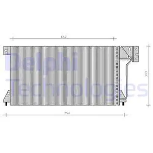 кондензатор, климатизация DELPHI TSP0225025