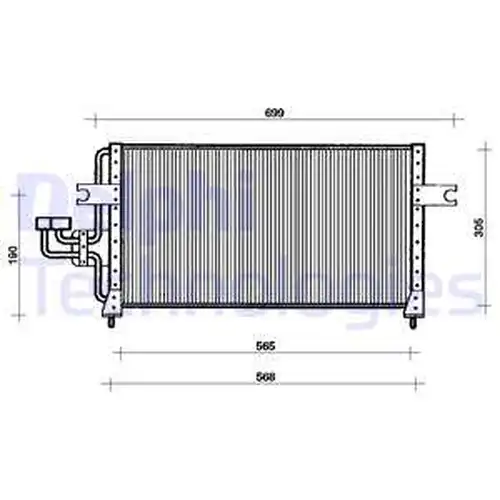 кондензатор, климатизация DELPHI TSP0225032