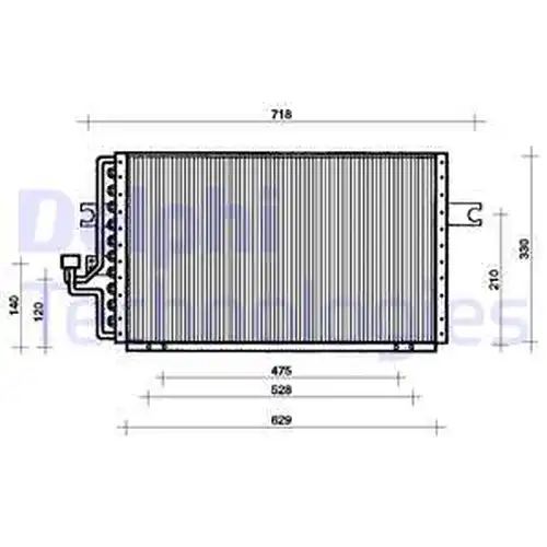 кондензатор, климатизация DELPHI TSP0225033