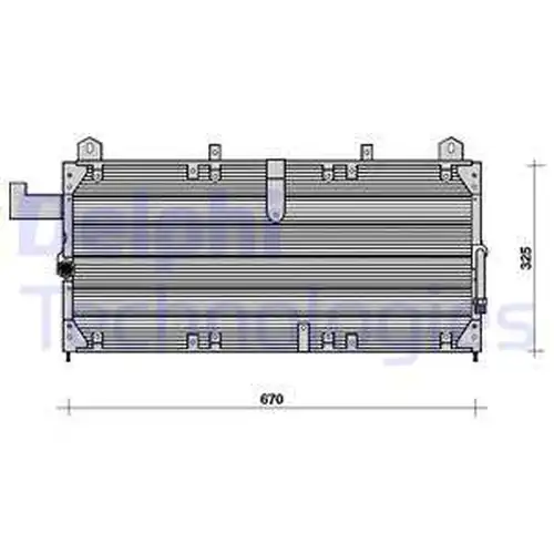 кондензатор, климатизация DELPHI TSP0225066