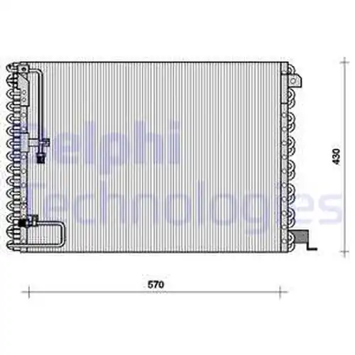 кондензатор, климатизация DELPHI TSP0225076