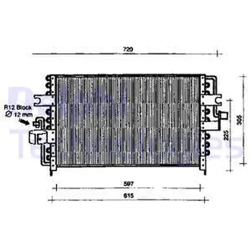 кондензатор, климатизация DELPHI TSP0225087