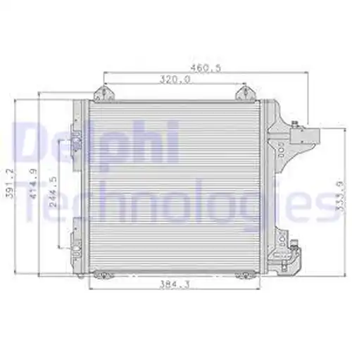 кондензатор, климатизация DELPHI TSP0225089